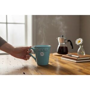 Primagera Coffee Mug Unisex OS Light Blue Brand New Portugal Stoneware Relief